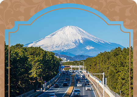 観光客風・富士山写真